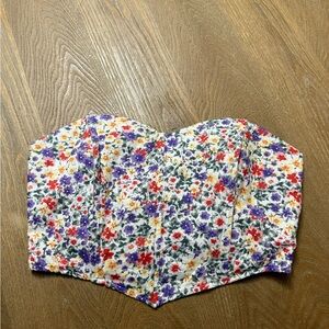 La Hearts crop top corset